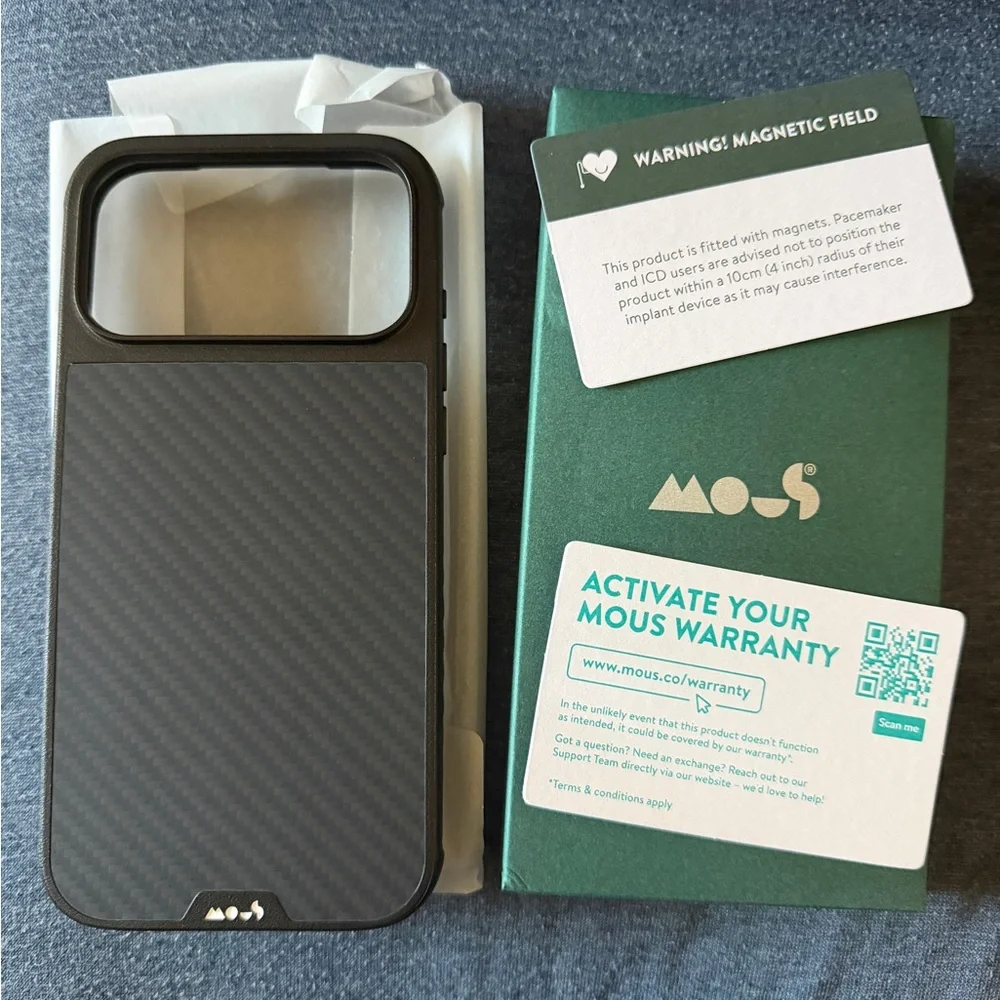 Mou Black Phone Case for Men
